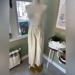 Linen cream pants size 2